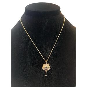 14K Gold Sorority Fraternal Pendant 1/20 12K Gold Necklace 1937 Beukendaal​